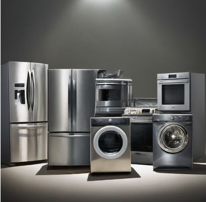 Srinivas Enterprises technician repairing a microwave oven